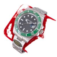 Black Dial Green bezel Date