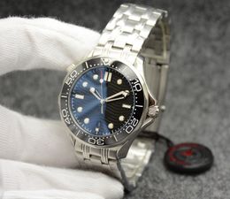 U1 o1 Top Free 41MM Automatic Mechanical Outdoor Mens Watches Watch Black Dial With Stainless Steel Bracelet Rotatable Bezel Transparent Case Back