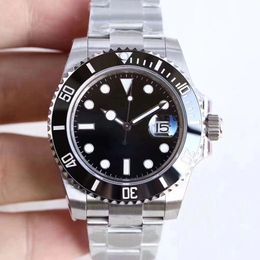 U1 Upgraded ST9 Wristwatches Sapphire Black watch Ceramic Bezel Stainless Steel 41mm Automatic Mechanical Mens Men Watch Watches