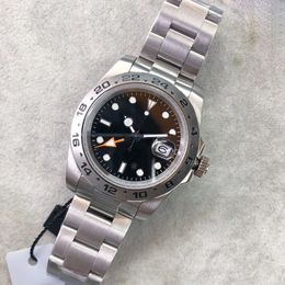 U1 Factory Upgraded ST9 Mens Watch Black Dial 2 Adjustable Hand Mechanical Automatic Movement Self-winding Stainless Steel Wristwatches 904L Polar