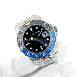 jason007 Store ST9 Super U1 Men Watch Automatic Movement Black Blue Ceramic Sapphire Dial Jubilee Bracelet Wristwatch Mens Watches Limited Batgirl