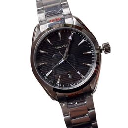 O1 Teak Dial Style Black Dial Watch 40mm Automatic Mechanical Stainless Steel Glass Back Sports Sea Mens Watches