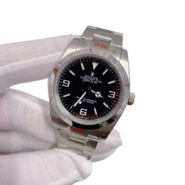 U1 Rolex Explorer Upgraded Jubilee Strap Automatic Stainless Steel Watch Bezel Men's Watch Sapphire Glass Case New Black Case