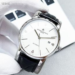 Vacheron Constantin Watch patrimony Miyota Stainless Steel Men's Watch Stainless Steel Case Silver Case New Black Case