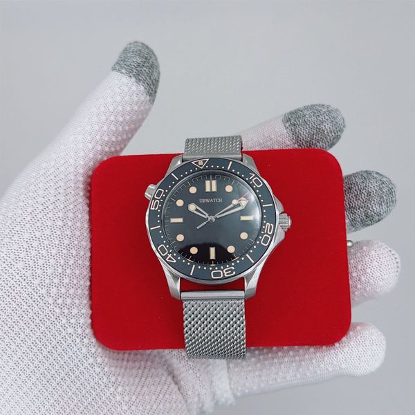 U1 O1 NTTD Watch 42mm No Time To Die Men Watches Automatic Movement Mechanical Montre de luxe Limited James Bond 007 Nato 300M Wristwatches