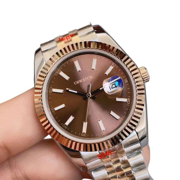 U1 Upgraded ST9 NEW Jubilee Two Tone Chocolate Automatic Mechanical 41MM Size Mens Watch Stainless Steel luted Bezel Sapphire Glass Rolesor