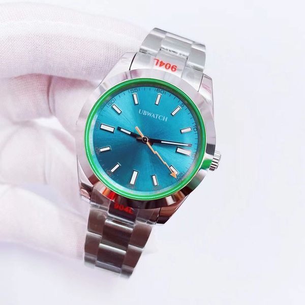 U1 ST9 New Z-Blue Limited Automatic Watch Stainless Steel Movement 39MM Mens Watch Watches 904L Blue Dial Wristwatches Glace Verte