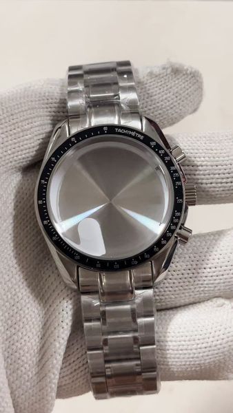 O1 Moon WATCH case fit for DIY deal mens watches FIT FOR vk63 movement 39.8 case